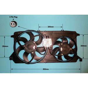 Radiator Cooling Fan Ford Transit / Transit Torneo -2014 2.2 D MK7 FWD Diesel (Jul 2006 to Oct 2007)