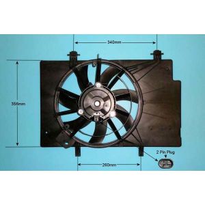 Radiator Cooling Fan Ford B-Max 1.6 Ti Petrol (Aug 2016 to 2023)