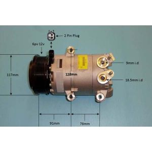 Compressor (AirCon Pump) Ford C-Max 1.6 FlexFuel Petrol (Sep 2016 to 2023)