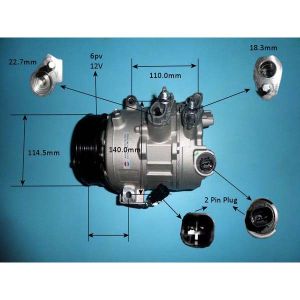 Compressor (AirCon Pump) Ford Galaxy (15- ) 1.5 EcoBoost Petrol (Jan 2015 to 2023)