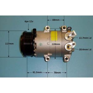 Compressor (AirCon Pump) Ford Fiesta 08- 1.5 TDCi Diesel (May 2015 to 2023)