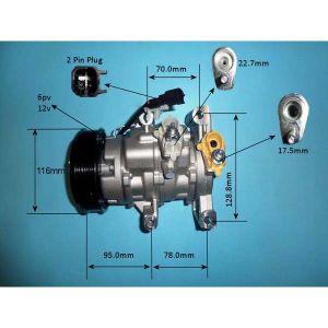 Compressor (AirCon Pump) Ford KA Plus 1.2 Petrol (Jun 2016 to 2023)