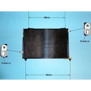 Condenser (AirCon Radiator) Honda Accord MK7 Saloon (98-) 1.8 16v Petrol (Oct 1998 to Dec 2002)