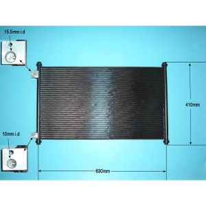 Condenser (AirCon Radiator) Honda Accord MK7 Coupe (98-) 3.0 24v Petrol (Feb 1998 to Jun 2003)