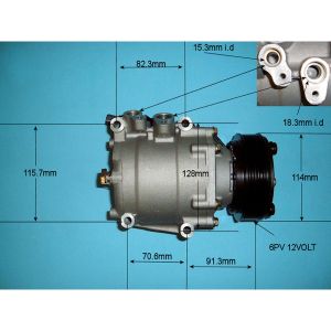 Compressor (AirCon Pump) Honda Civic 01-06 1.4 Petrol (Feb 2001 to Jan 2006)