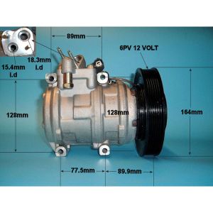 Compressor (AirCon Pump) Honda Accord MK5 Estate (93-98) 2.2 Petrol (May 1994 to Feb 1998)