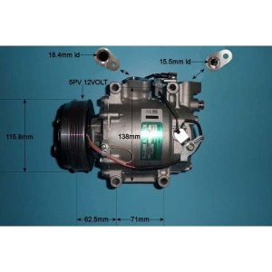 Compressor (AirCon Pump) Honda Civic Hatchback (05-11) 1.4 Petrol (Sep 2005 to Sep 2008)