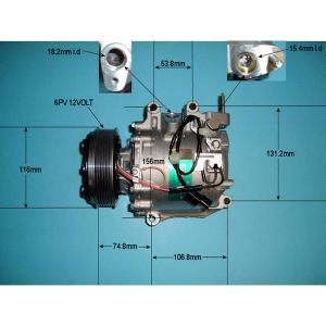 Compressor (AirCon Pump) Honda Civic 2012-17 1.8 VTEC Petrol (Feb 2012 to Jan 2017)
