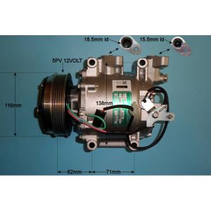 Compressor (AirCon Pump) Honda Jazz 1.2 Petrol (Jul 2008 to Dec 2010)