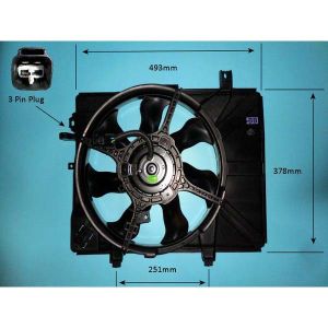 Radiator Cooling Fan Honda Civic Hybrid 05- 1.3 Petrol (Sep 2005 to 2023)