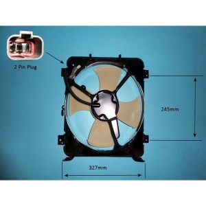 Condenser Cooling Fan Honda Civic 95-01) Coupe 1.6 Petrol (Mar 1996 to Dec 2000)