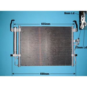 Condenser (AirCon Radiator) Hyundai Elantra 1.6 16v Petrol (Jun 2000 to Jul 2006)