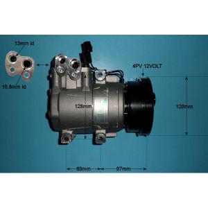 Compressor (AirCon Pump) Hyundai Accent 1.3 Petrol (Jul 1994 to Jan 2000)