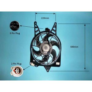 Condenser Cooling Fan Hyundai Lantra 1.9 D Diesel (Mar 1998 to Sep 2000)