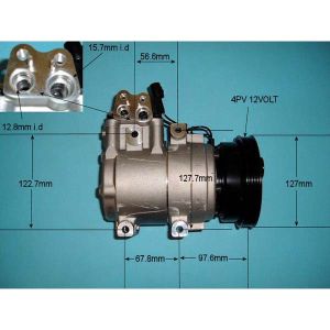 Compressor (AirCon Pump) Hyundai Accent 1.5 Petrol Manual (Sep 1999 to Nov 2005)