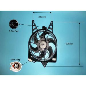 Condenser Cooling Fan Hyundai Coupe 2.0 16v Petrol (Aug 1996 to Jun 1997)
