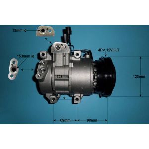 Compressor (AirCon Pump) Hyundai Accent 1.4 16v Petrol (Nov 2005 to Nov 2010)