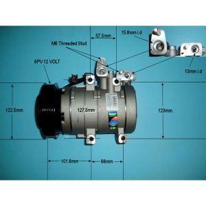 Compressor (AirCon Pump) Hyundai Santa Fe 2.0 TDCi / CRDI Diesel (Jun 2001 to Feb 2006)