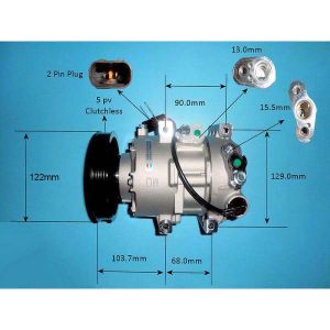 Compressor (AirCon Pump) Hyundai i 40 1.7 CRDi Diesel (Jul 2011 to 2023)