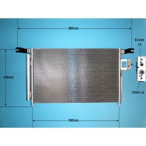 Condenser (AirCon Radiator) Hyundai Santa Fe 2.2 CRDi Diesel Automatic (Mar 2006 to Dec 2008)