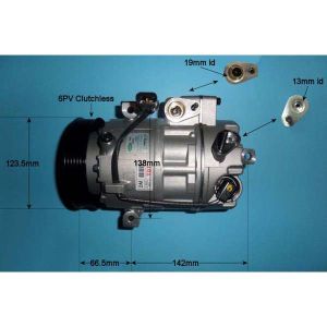Compressor (AirCon Pump) Hyundai Santa Fe 2.0 CRDi Diesel Manual (Sep 2012 to Feb 2018)