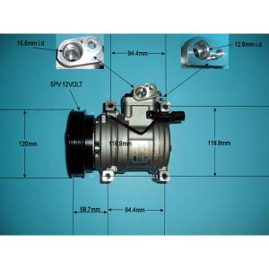 Compressor (AirCon Pump) Hyundai i 10 1.2 Petrol (Oct 2007 to Dec 2013)