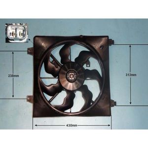 Radiator Cooling Fan Hyundai Santa Fe 2.2 CRDi Diesel (Dec 2008 to Dec 2009)