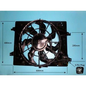 Radiator Cooling Fan Hyundai Tucson 2.0 16v Petrol (Aug 2004 to Nov 2007)