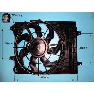 Radiator Cooling Fan Hyundai Tucson 2.0 16v Petrol (Aug 2004 to Nov 2007)