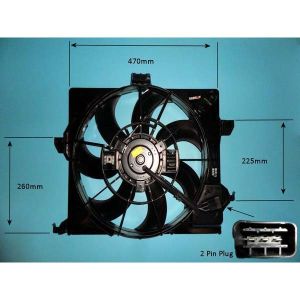 Radiator Cooling Fan Hyundai i 20 1.1 Crdi Diesel (Mar 2012 to Dec 2015)