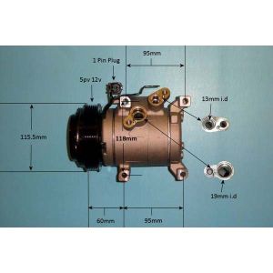 Compressor (AirCon Pump) Hyundai i 10 1.2 Petrol (Dec 2013 to 2023)