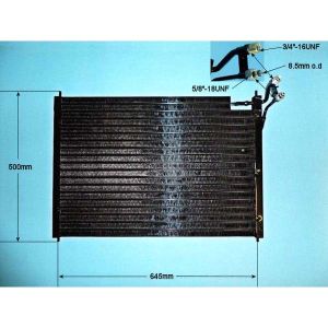 Condenser (AirCon Radiator) Jaguar XJ6 / Sovereign 3.2 Petrol (Oct 1986 to Sep 1989)