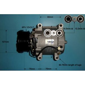 Compressor (AirCon Pump) Jaguar S Type 4.0 V8 Petrol (Jan 1999 to Feb 2002)