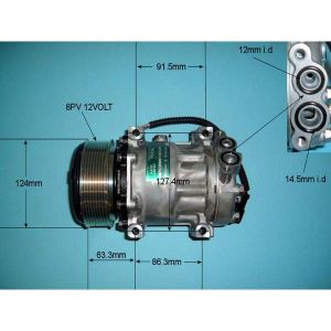 Compressor (AirCon Pump) JCB Backhoe 4DX Diesel (1990 to 2023)