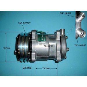 Compressor (AirCon Pump) JCB Excavator 360 LS130 Diesel (1990 to 2023)