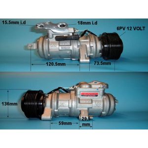 Compressor (AirCon Pump) Jeep Grand Cherokee 4.0 Petrol (Mar 2003 to May 2005)