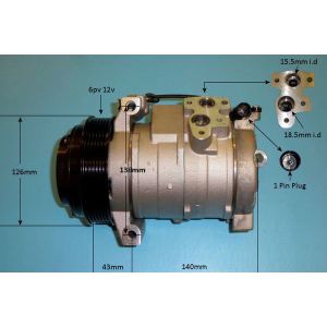 Compressor (AirCon Pump) Jeep Grand Cherokee 2.7 CRD Diesel (Oct 2004 to May 2005)