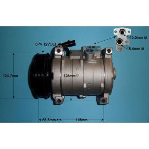 Compressor (AirCon Pump) Jeep Cherokee 2.8 CRD Diesel Automatic (Oct 2001 to Jan 2008)