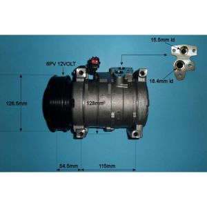 Compressor (AirCon Pump) Jeep Cherokee 2.5 CRD Diesel Manual (Oct 2001 to Jan 2008)