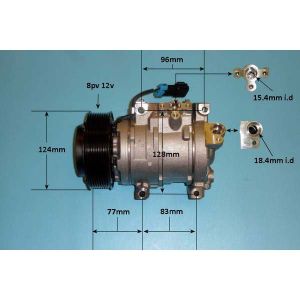 Compressor (AirCon Pump) John Deere 5000 Series Tractor 5083E Diesel (1990 to 2023)