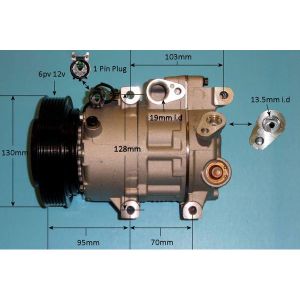 Compressor (AirCon Pump) Kia Cee d 1.6 16v Petrol (Jun 2007 to May 2012)