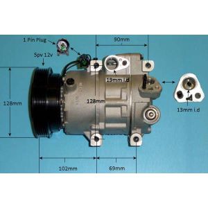 Compressor (AirCon Pump) Kia Pro Cee d 1.6 CRDi Diesel (Feb 2008 to Sep 2012)