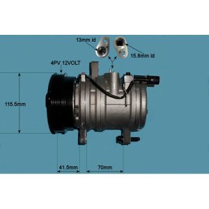 Compressor (AirCon Pump) Kia Picanto 1.0 Petrol (Aug 2007 to May 2011)