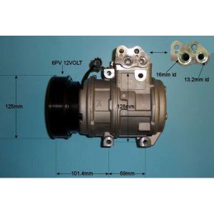 Compressor (AirCon Pump) Kia Picanto 1.1 CRDI Diesel (Nov 2005 to Aug 2007)