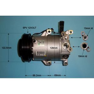 Compressor (AirCon Pump) Kia Soul 1.6 CRDi Diesel (Feb 2009 to Feb 2014)