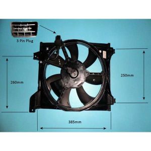 Condenser Cooling Fan Kia Rio 1.4 16v Petrol (Mar 2005 to 2023)