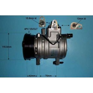 Compressor (AirCon Pump) Kia Picanto 1.0 Petrol (Sep 2005 to Aug 2007)