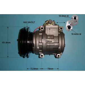 Compressor (AirCon Pump) Komatsu Dump Truck HD325-6 Diesel (1990 to 2023)