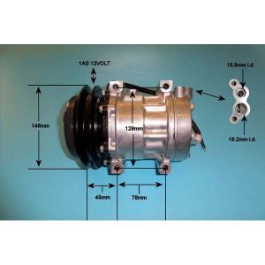 Compressor (AirCon Pump) Komatsu Wheeled Loader WA150-6 Diesel (1990 to 2023)