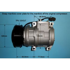 Compressor (AirCon Pump) Land Rover Discovery MK2 2.5 TD5 Diesel (Nov 1998 to Oct 2004)